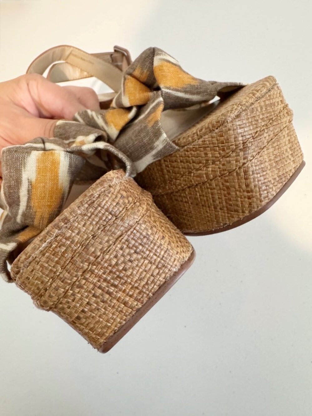 Sam Edelman Theresa Platform Heel Strappy Sandals Summer Vacation Resort Boho 8 - Picture 10 of 13